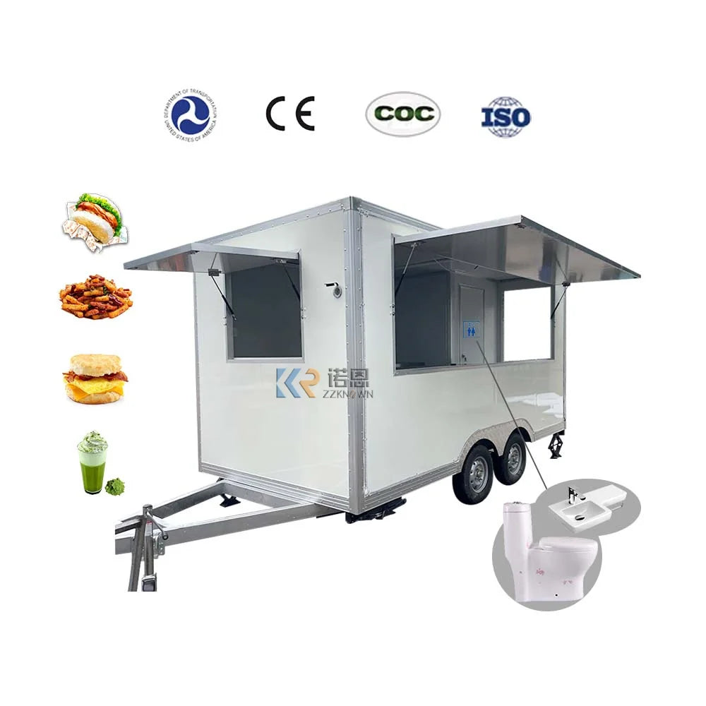 Kiosque alimentaire mobile Dot VIN, équipement de cuisine complet pour la vente de collations et de glaces pour les camions de collations à base de fruits et de café