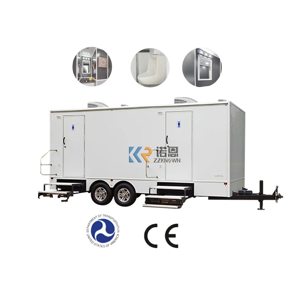 2023 Outdoor Public Portable Mobile Toilet Restroom On Site Trailers Restroom Trailer With Shower