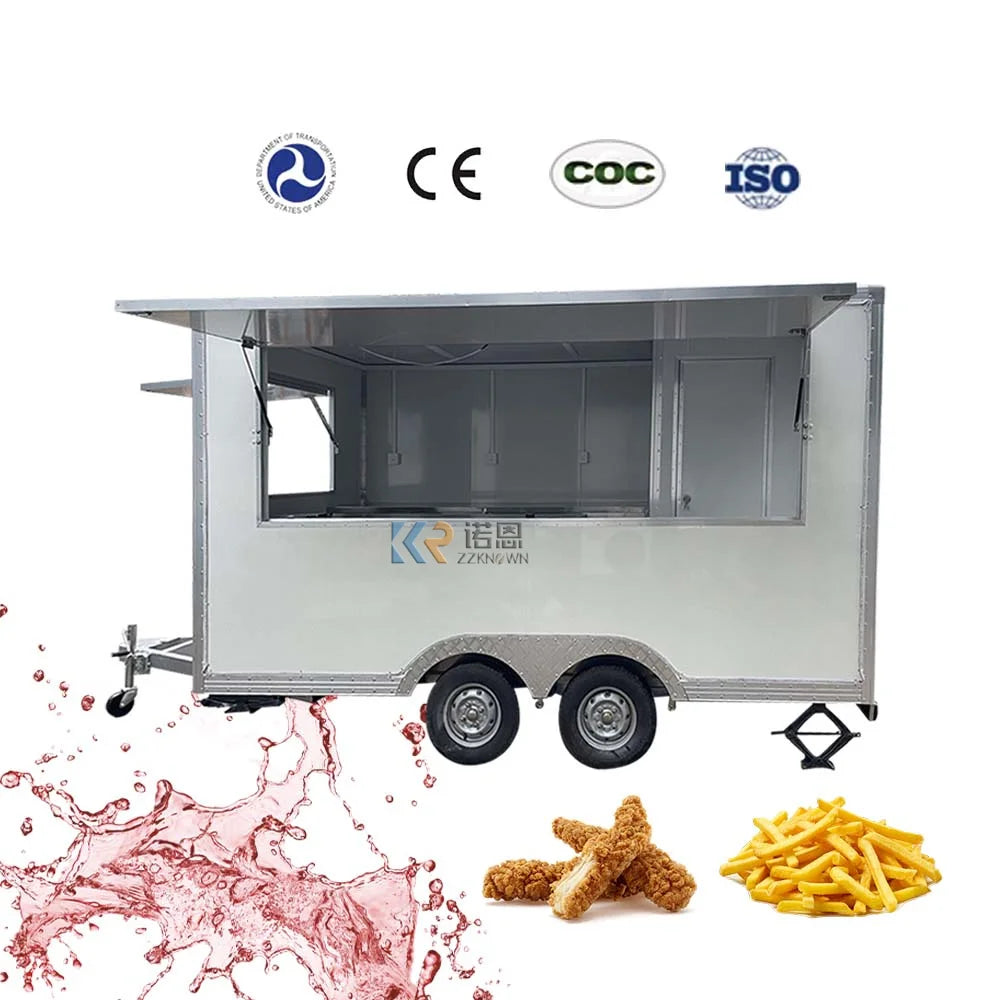 Outdoor Mobile Hot Dog Fast Food Truck Food Trailers United States Standards Food Vending Cart Cooking Kiosk For Sale In China