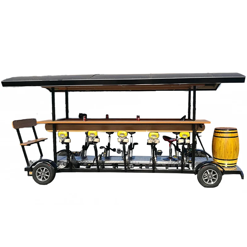 2023 Food Shop Tourist Sightseeing Bus The Pedal Pub 15 Conference Beer Bike Cart Sale