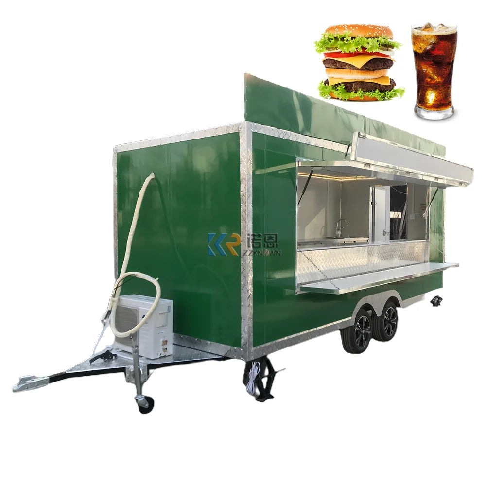 New food trailers fully equipped foodtruck fast food cart mobile kitchen food truck for sell