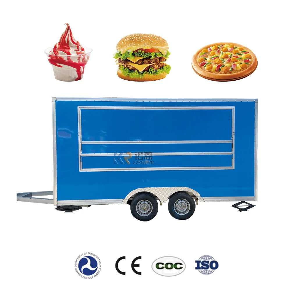 Promotion Customized Mobile Food Truck Factory Price Food Cart Mobile Hot Dog Snack Vending Truck for Sale