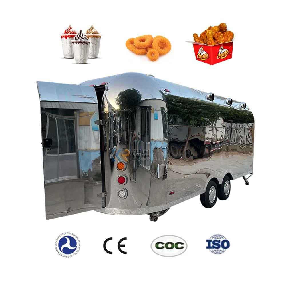 2023 Sweet And Cute Mobile Trailer Water Bar Ice Cream Bus Snack Food Truck Truck Mobile Bar Trailer Airstream Food Truck