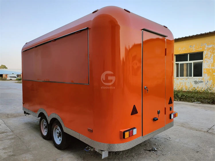 2023 popular long lifetime fast food cart/bbq trailer mobile coffee shop food truck for sale