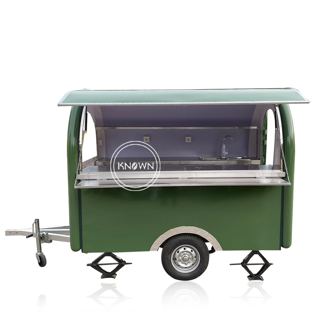 Commercial Mobile Trailer Espresso Coffee Machine Food Truck Sushi Hot Dog Pizza Food Cart for sale