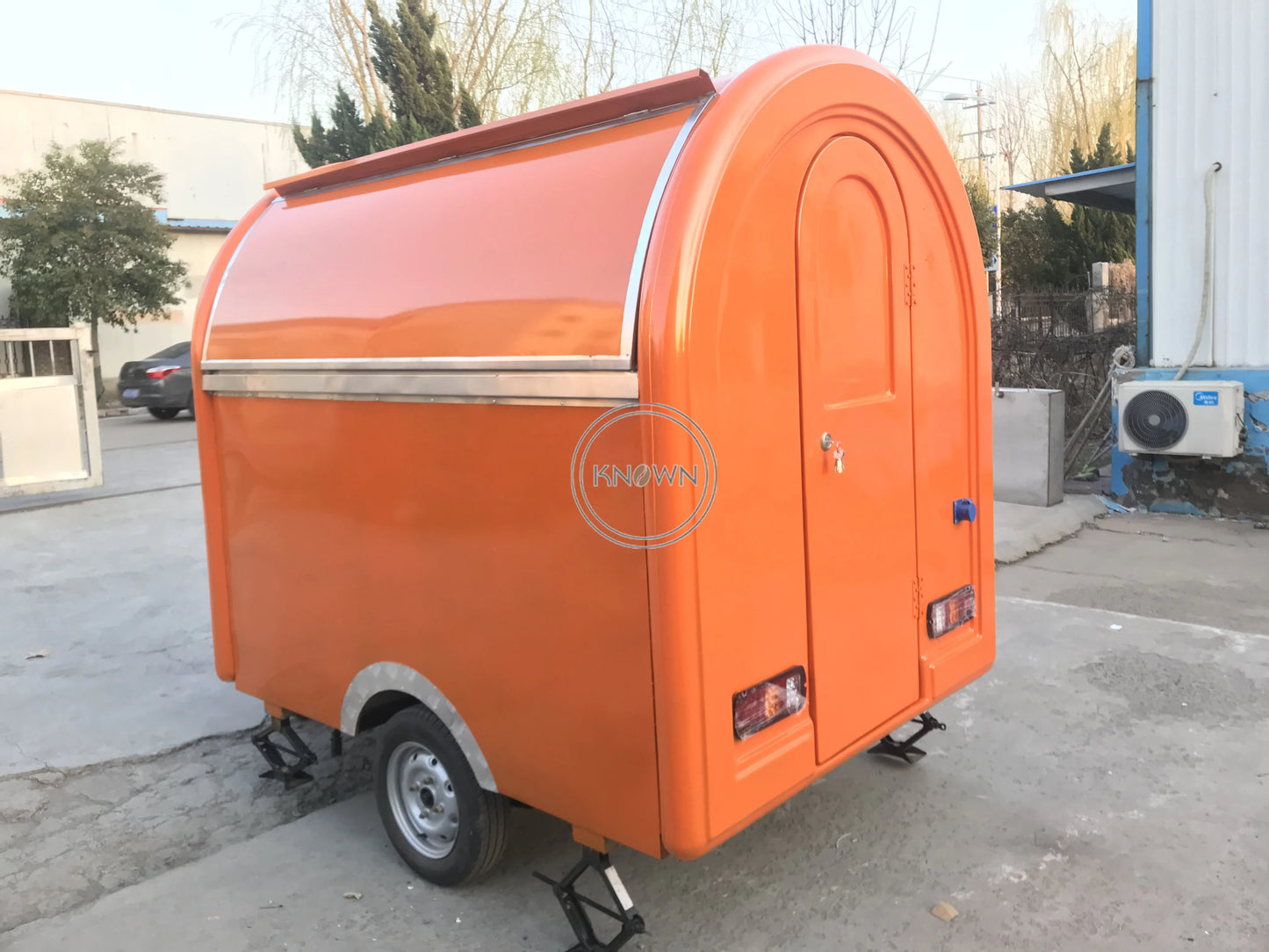 CE Recommend Stainless Steel Van Food Truck Cupcake Trailer Cart Equipments Egg