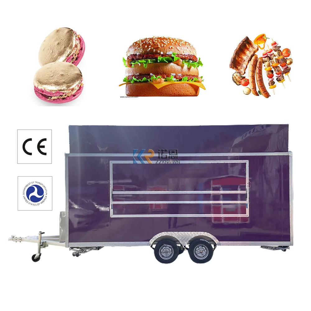 2023 Retail Food Truck Street Vendor Trailer Van Caravan For Sale Fully Equipped Ice Cream Coffee Fast Food Truck For Sale