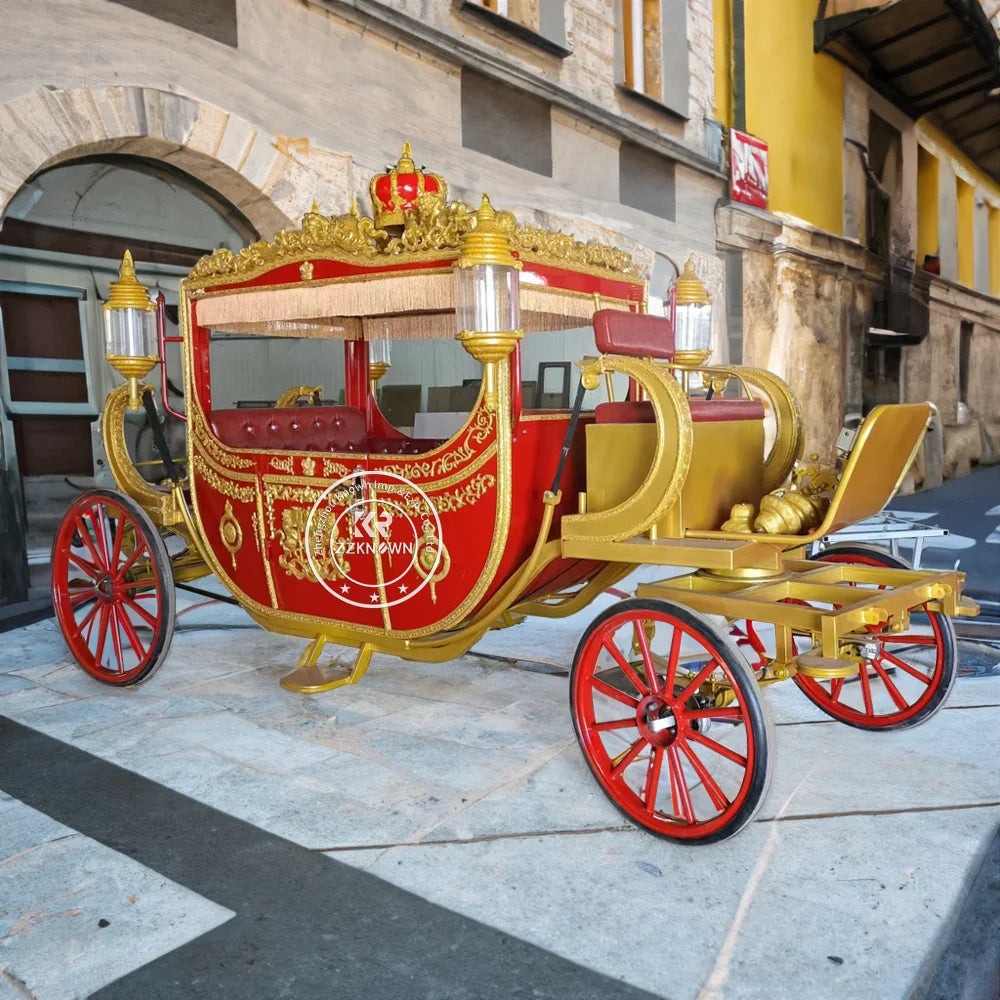 OEM Deluxe Black Horse Carriage Manufacturer Royal Horse Drawn Carriage Special Transport China Suppliers Horse Carriage