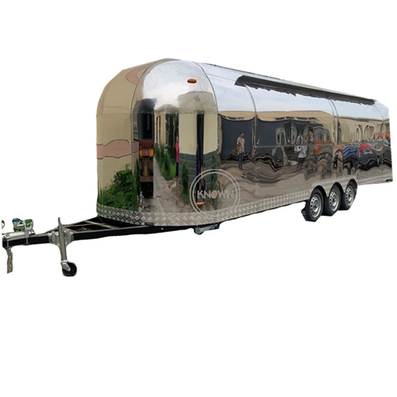 OEM Multi-functional Air Stream Food Trailer for Sale Pizza Hamburger Commercial Food Truck  Mobile Coffee Cart