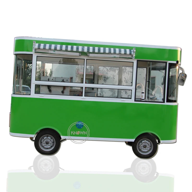 CE Hot Selling Stainless Steel Mini Street Cart Cheap Electric Food Truck