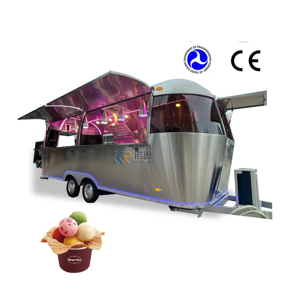 Concession Food Truck 2023 Hot Sale Mobile Food Cart Vending Kiosk Mobile Food Trailer With Full Kitchen