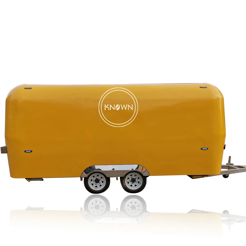 Los carros de comida móviles más vendidos Airstream, remolque de comida para concesión de perritos calientes de acero inoxidable, camión de comida remolcable a la venta