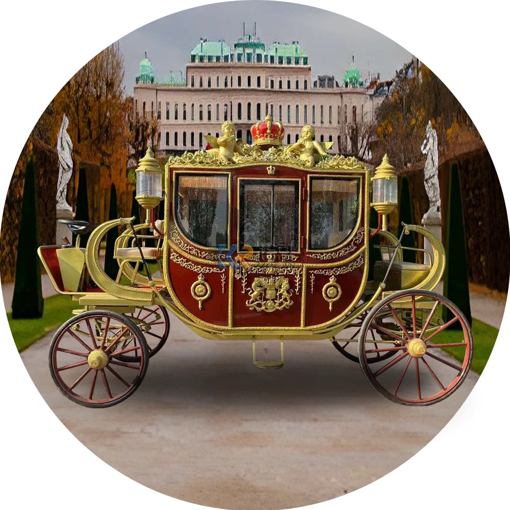 Royal Marathon Horse Cart Commercial Horse Carriage For Sale Luxury Wedding Horse Drawn Carriage