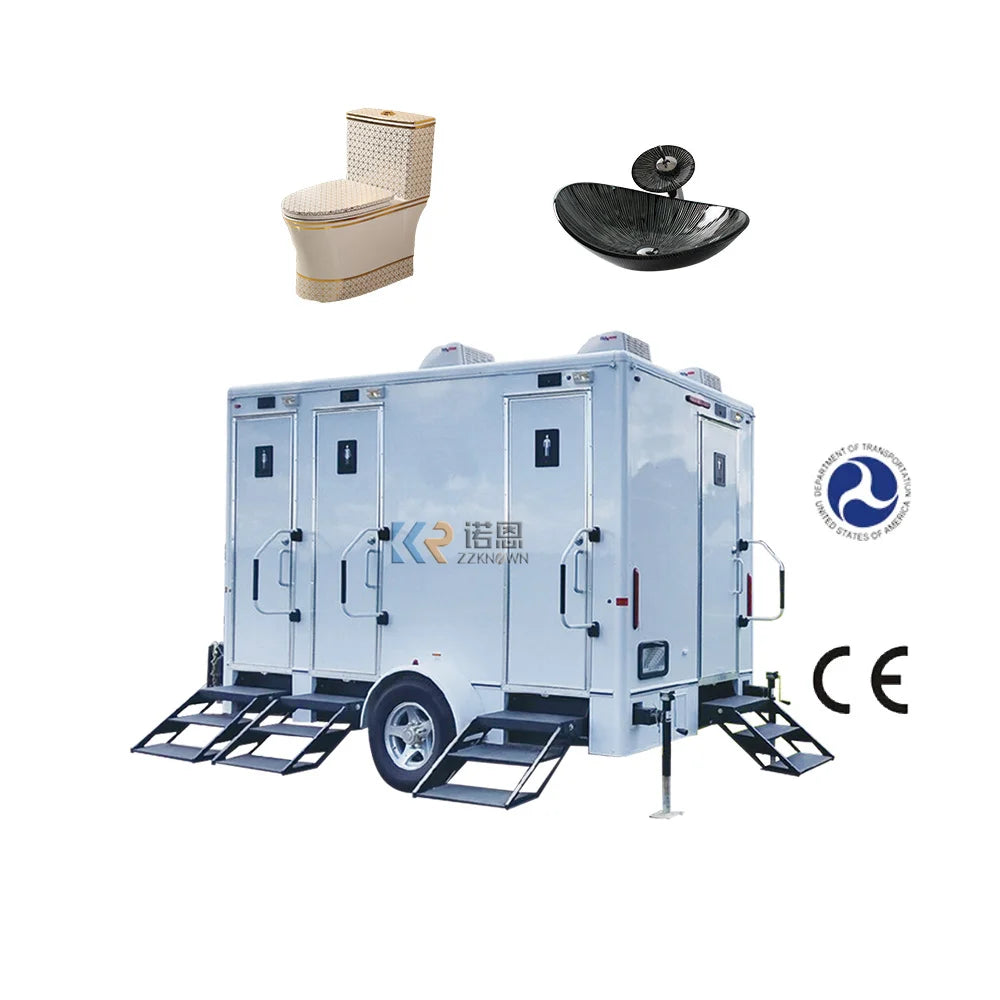 2023 Mobile Portable Toilet Prefab Toilet Restroom For Sale Prefab Squat / Seat Toilet Houses