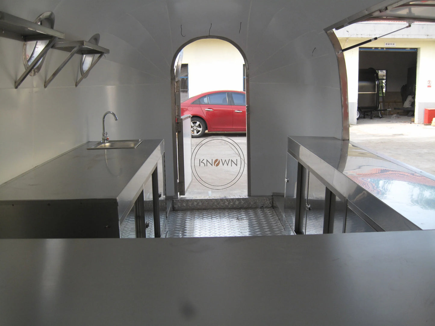 OEM 4m long Airstream hamburger mobile coffee cart food caravan food truck food trailer ice cream car