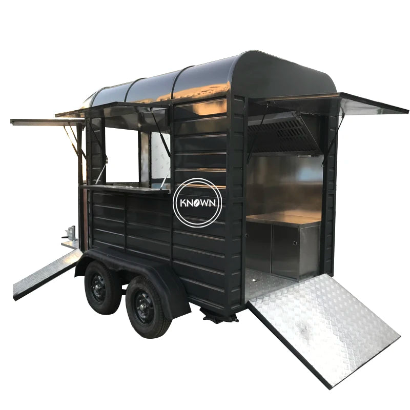 OEM Customized Food Trailer with CE Certification Mobile Bbq Hot Dog Cart for Sale Breakfast Pizza Vending Van