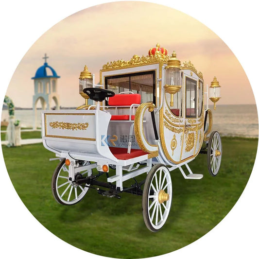 Exhibition Horse Carriage Professional Carriage Manufacturer Christmas Horse Drawn Cart cinderella Carriage