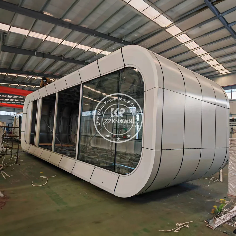 2024 China Finished Mobile Prefabricated Small Modern Tiny Prefab Folding Container House Space Capsule Home Prefab Modular