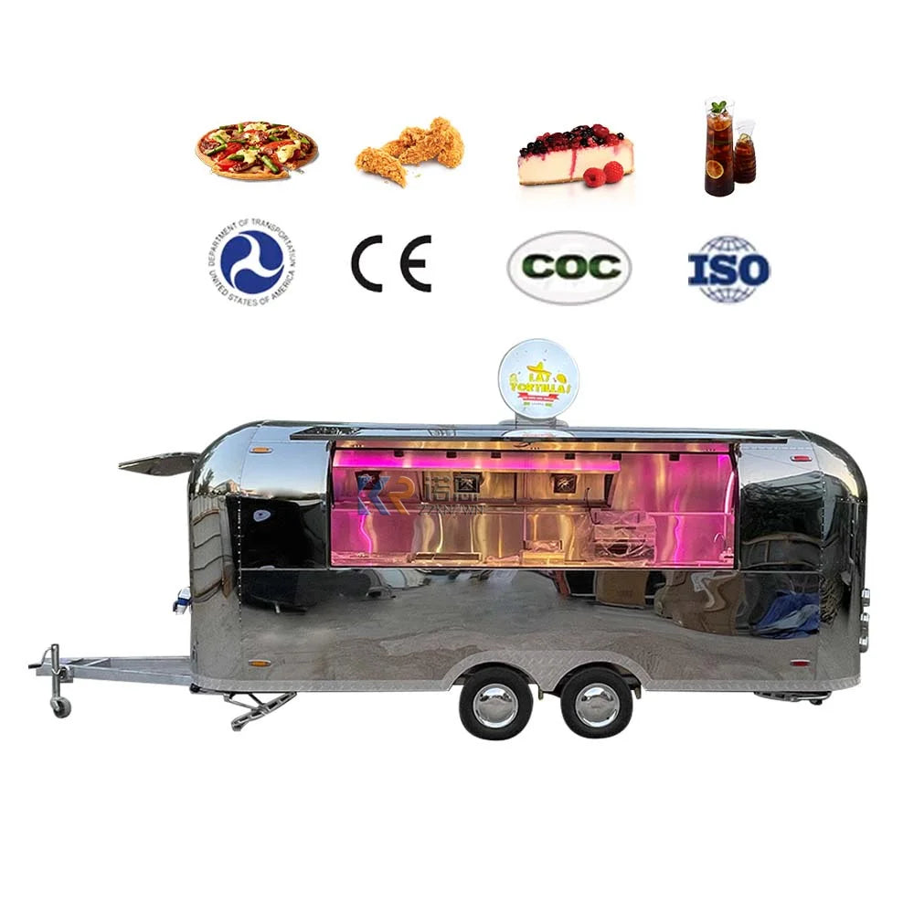 2023 Concession Trailer With Kitchen Street Restaurant All Purpose Mobile Food Truck For Sale