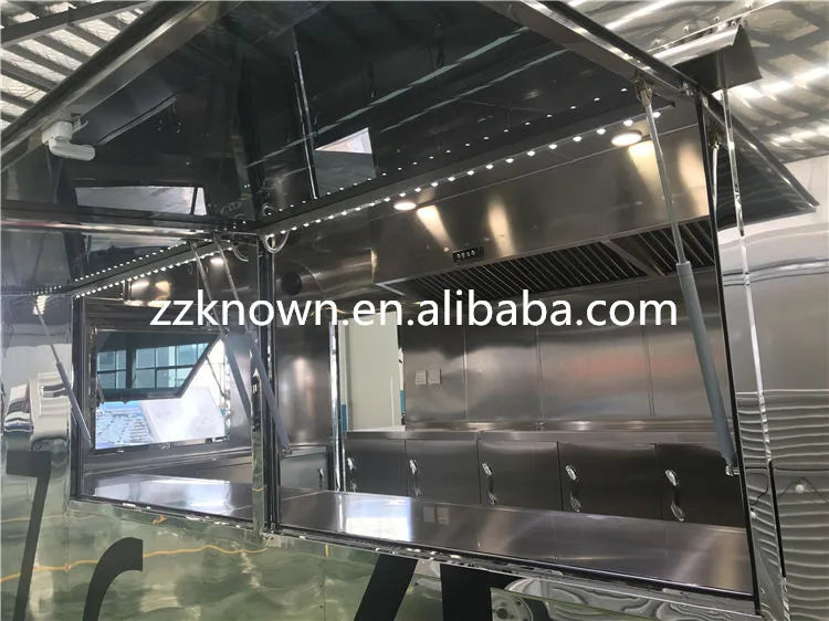 2023 Hotdog food cart truck 304 stainless steel  food truck ice cream cart food truck equipment