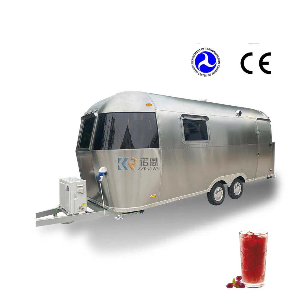 Commercial Stainless Steel Mobile Food Cart Hot Dog Cart For Street Food American Standard Food Trailer with DOT