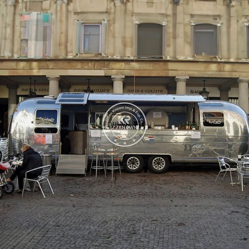 Camión de comida personalizado Remorque Alimentaire Airstream Remolque de comida móvil con equipamiento de cocina completo a la venta en Europa