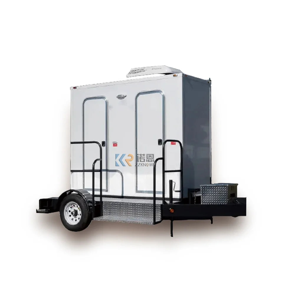 2023  Mobile 3 Stalls Portable Shower Room Toilet Shower Camping Outdoor Portable Restroom Trailers Restroom