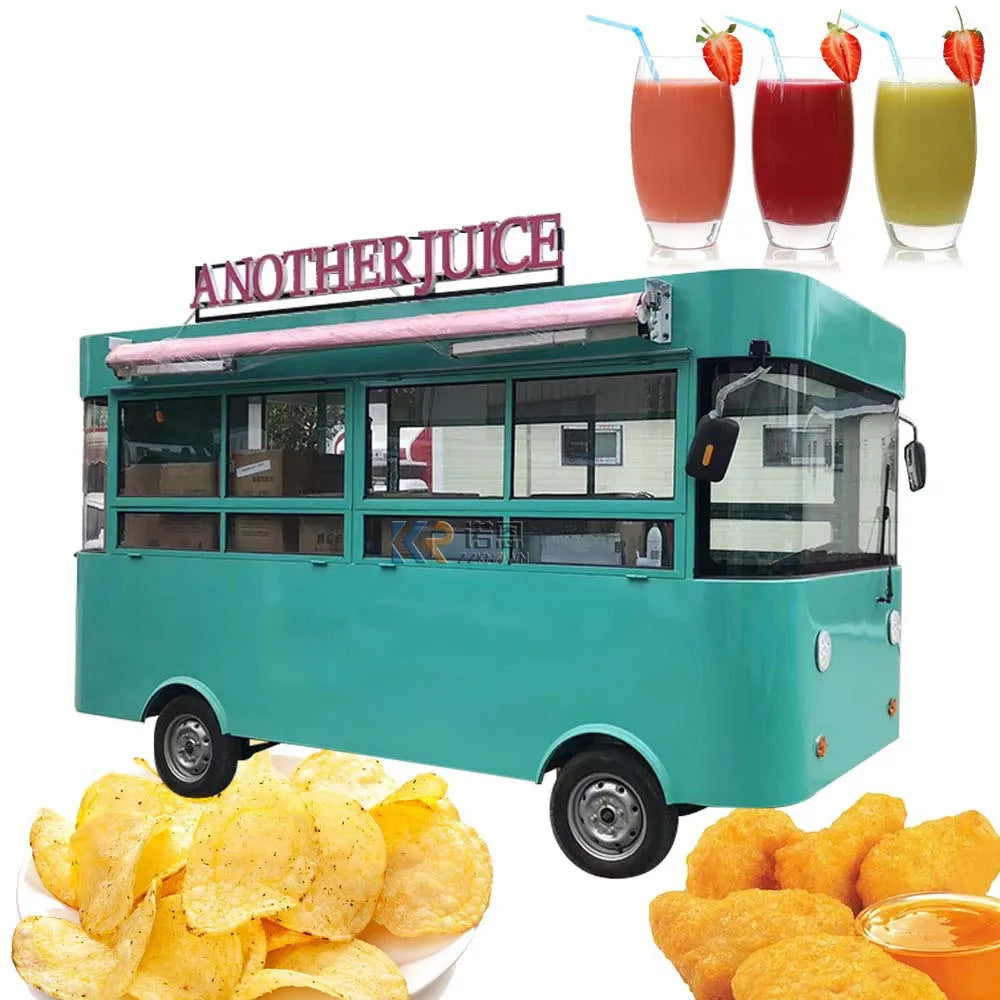 2023 Full Equipped Food Truck with DOT CE  Electric Fast Mobile Food Cart Mobile Kitchen Restaurant Ice Cream Vending Van