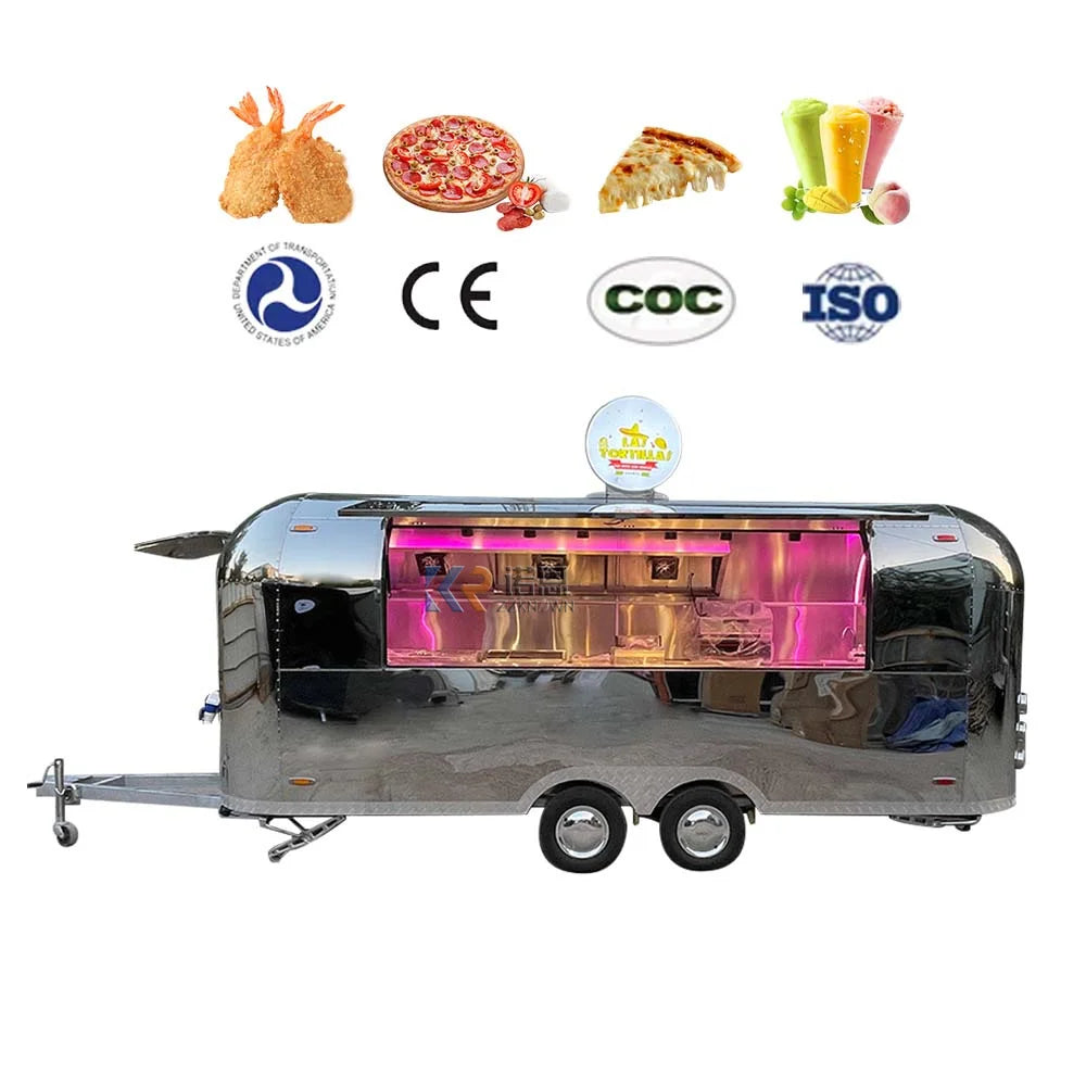 2023 Sweet And Cute Mobile Trailer Water Bar Ice Cream Bus Snack Food Truck Truck Mobile Bar Trailer Airstream Food Truck