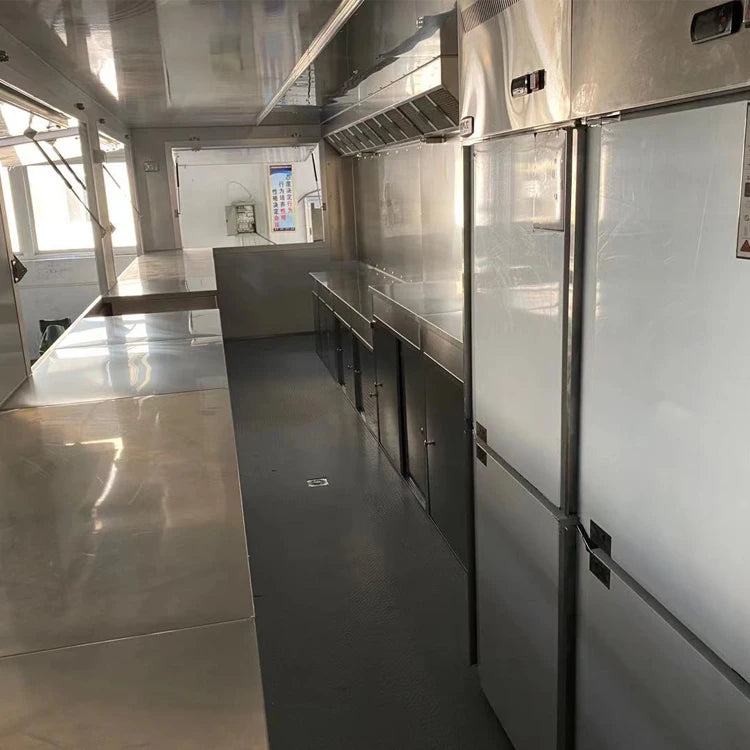 Affordable Fully Equipped Food Truck USA Customized Food Trailer With Full Kitchen Equipments