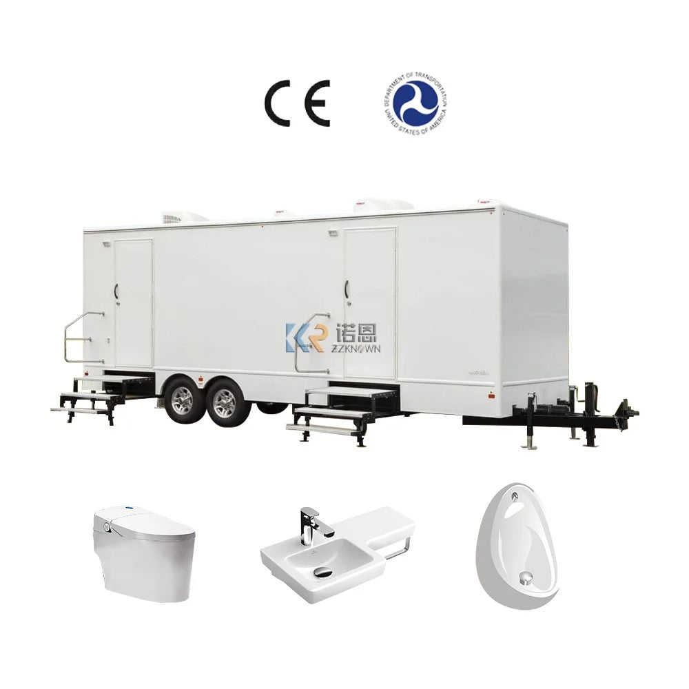 2023 Luxury Portable Toilet Mobile Restroom Mobile Trailer Mobile Public Toilets Trailer With Shower