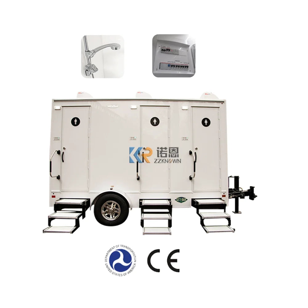 Portable Toliets Luxury Portable Toilet TrailerMobile Toilet Car Carrier Trailer Restroom Trailer