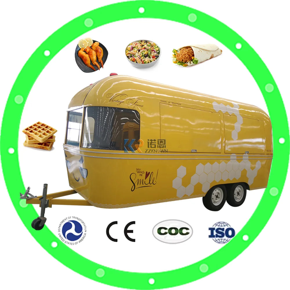 2023 Innovative Product For Sale Multifunctional Catering Mobile Food Trucks Stainless Steel Food Truck Trailer