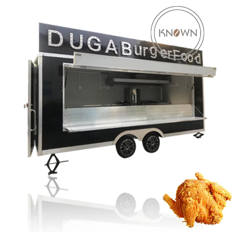 2023 Food & Beverage Factory Toy Food Truck Stainless Steel Trailer For Sale Custom