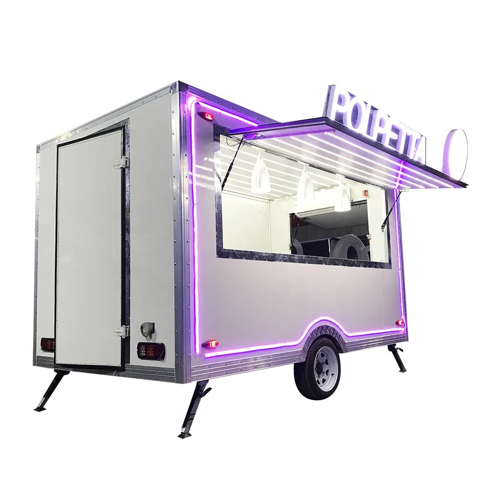 China Made Mobile Fast Food Caravan Food Concession Trailer Design