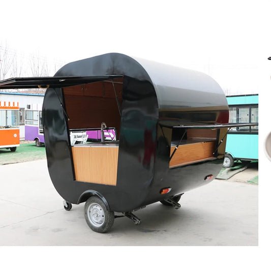 New Street Food Vending Cart Electric Vintage Food Truck Mobile Food Trailer Sale With Free Shipping Null CE Approved