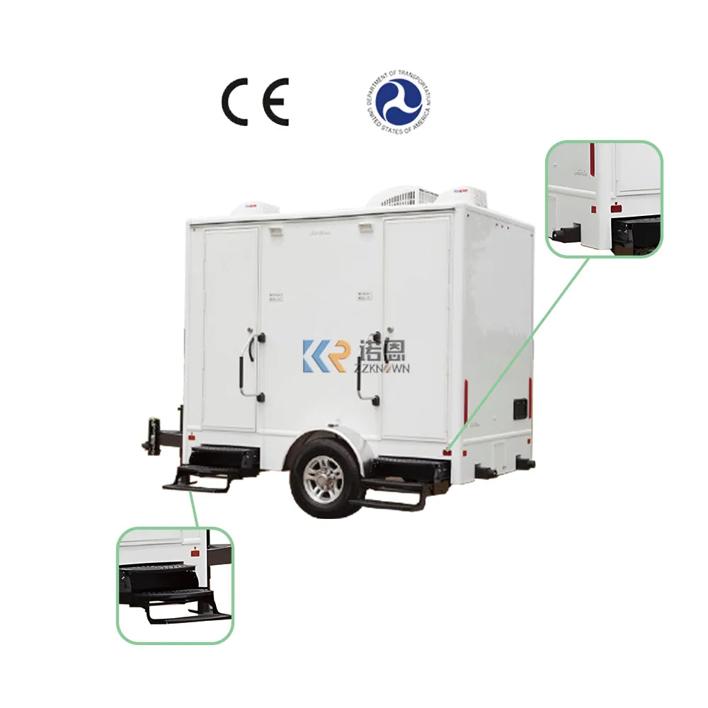 Movable Toilet Trailer Customized Made Portable Toilet Western Style Mobile Toilet