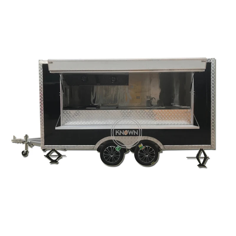 Outdoor Mobile Hot Dog Fast Food Truck United States Standards Food Trailers with DOT VIN Food Vending Cart Cooking Kiosk