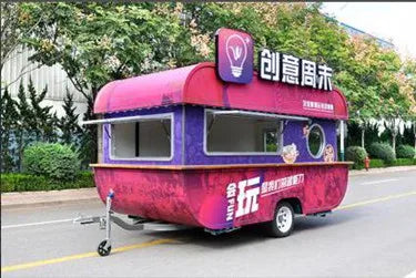 2023 Good price can  customized mobile food cart for fast food catering kitchen food trailer