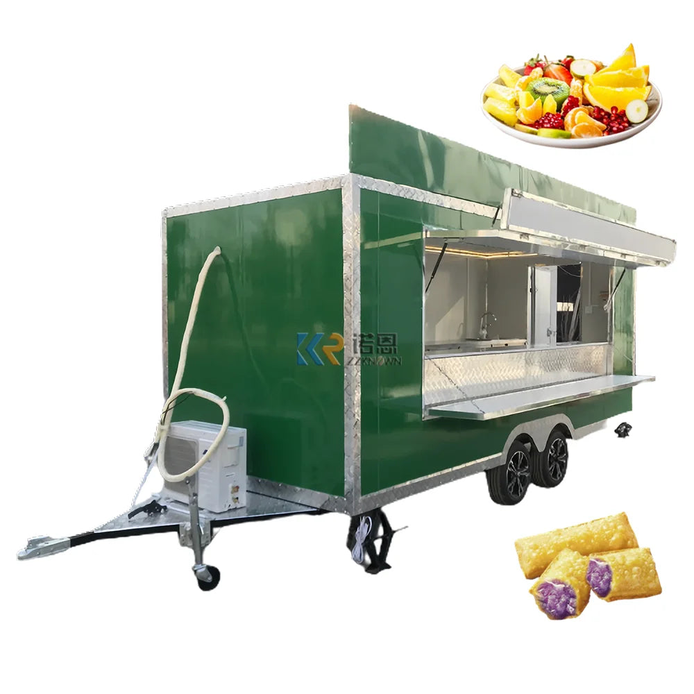 2023 New Caravan Food Trailer Fast Truck Used Vehicle Vintage Fully Equipped USA Standards Food Trailers