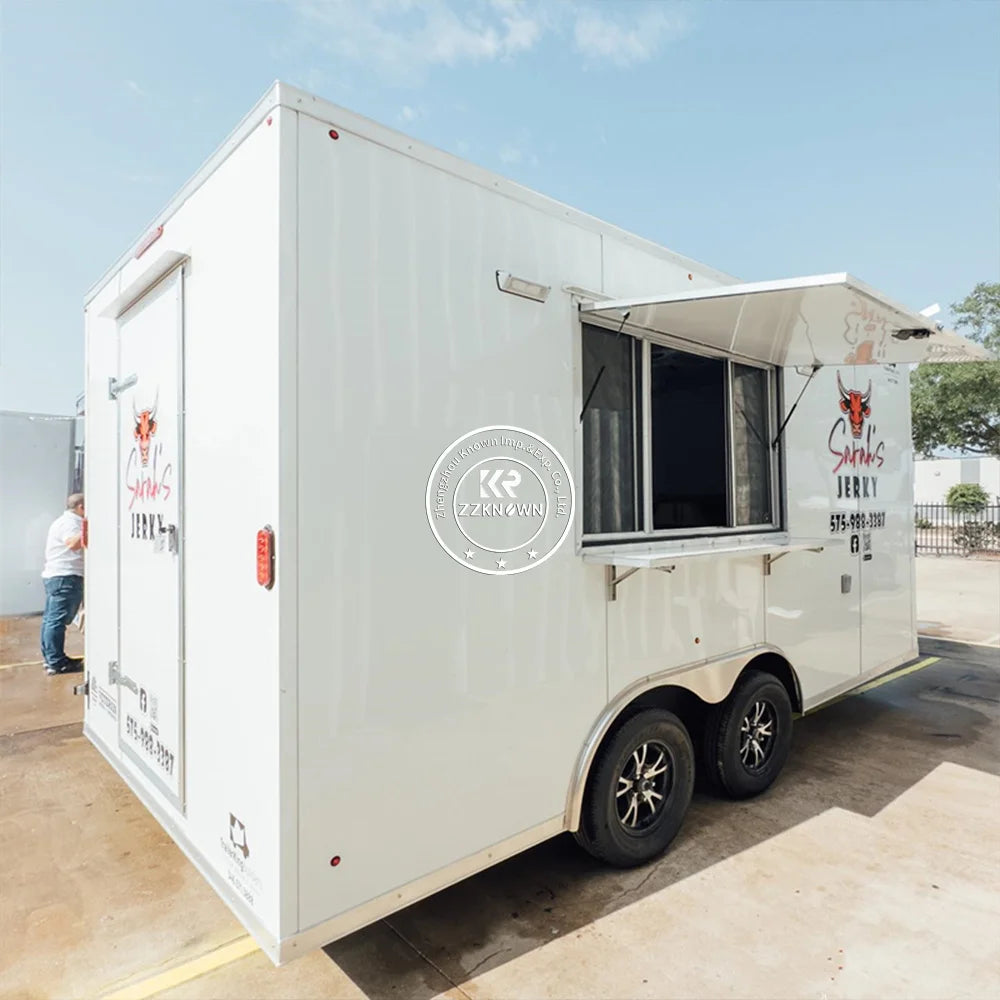 2024 470*210*210cm Airstream Food Truck Trailer Mobile Food Cart Food Truck With Full Kitchen