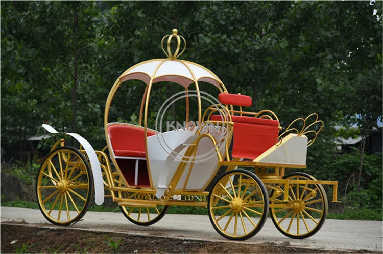 OEM Royal Cinderella Christmas Pumpkin Horse Wedding Carriage Rickshaw Europe Style