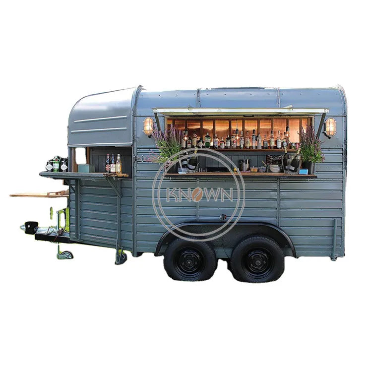 OEM Street Camp Horse Food Trailer Van Coffee Kiosk Cart Hot Dog Mobile Ice Cream Kitchen Cart for Sale