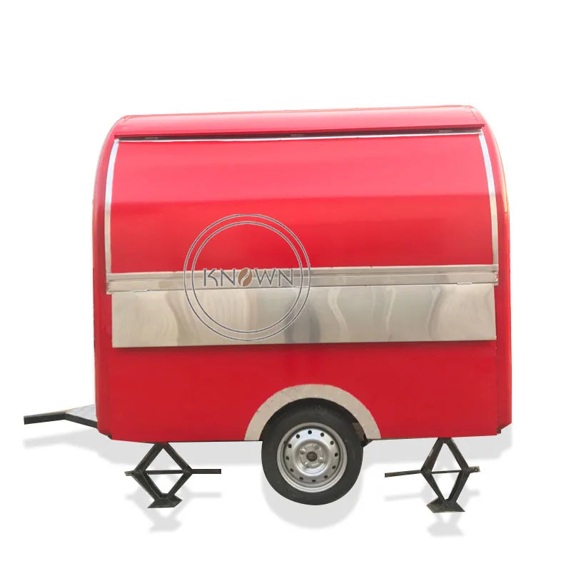 Customize Food Trailer Cart Vans Concession Mobile Street Food Carts Truck Fully Kitchen Equipment Chicken Griddle