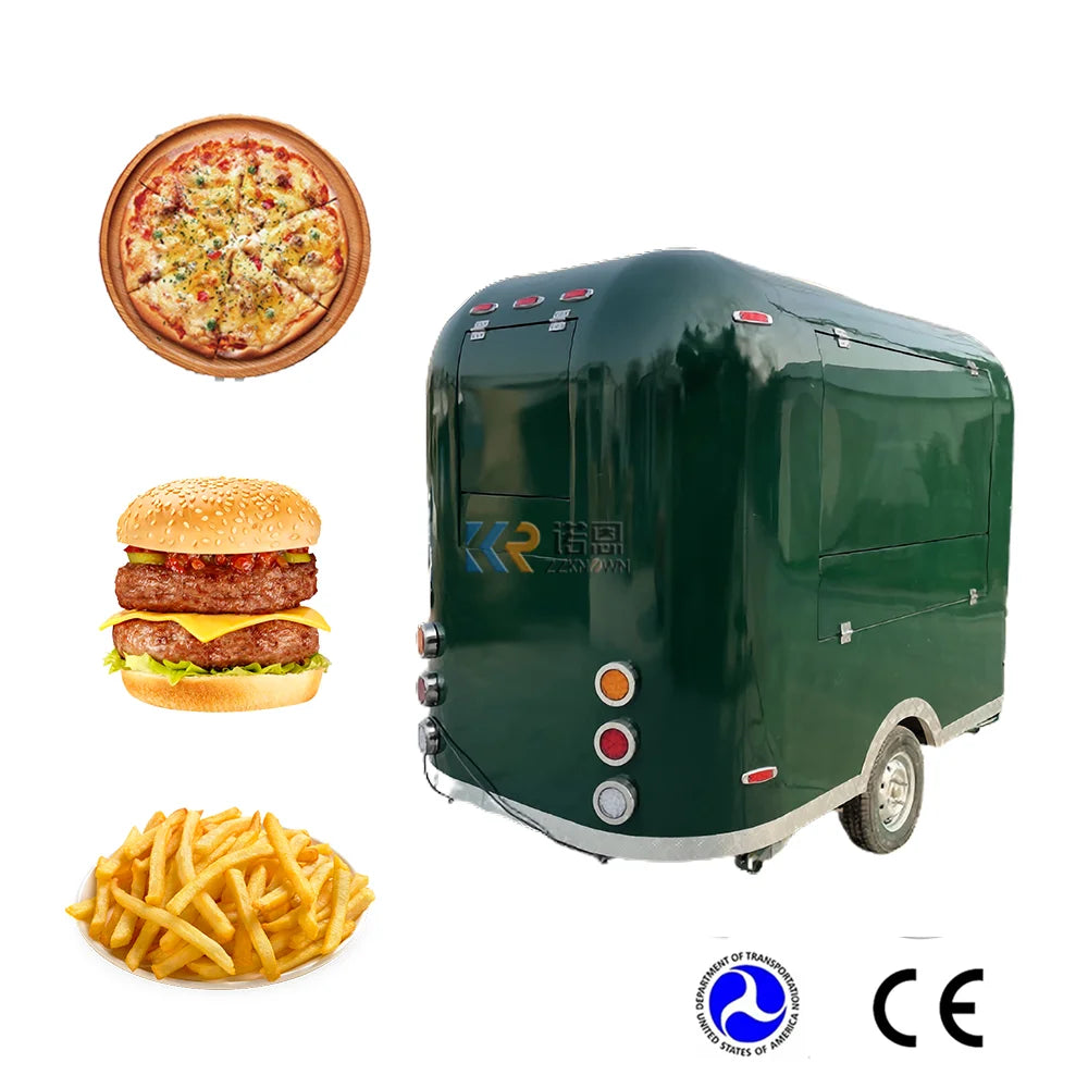 Factory Price Popular Street Catering Trailer Mobile Food Truck Food Trailer null Airstream Mobile Kitchen Fast Food Truck