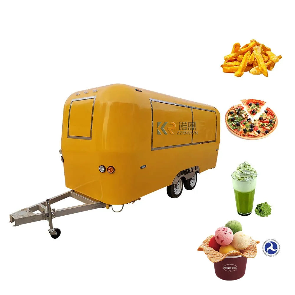 DOT CE Approved Concession Stand Food Trailer For Sale In EU Market Mobile Catering Food Cart Hot Dog Burger Trailer