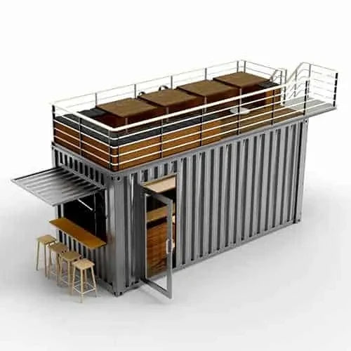 20ft/ 40ft Food Shipping Container Bar Restaurant 10ft Pop-up Shipping Kiosk Design Pop Up Shop With Fast Delivery