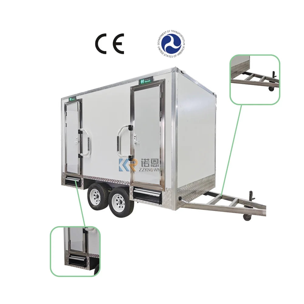 Portable Toliets China Restroom Trailers Modular Container Toilets Temporary Mobile Trailer Toilet