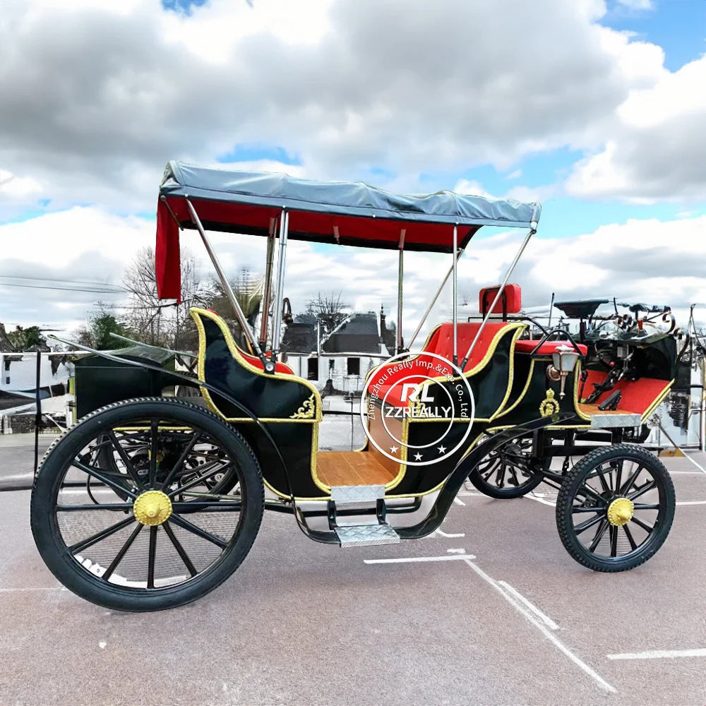 Sightseeing victoria carriage Electric carriage Special transportation Wedding sightseeing carriage Factory price horse carriag