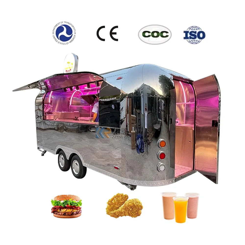 2023 Sweet And Cute Mobile Trailer Water Bar Ice Cream Bus Snack Food Truck Truck Mobile Bar Trailer Airstream Food Truck